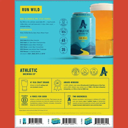RUN WILD IPA-NON-ALCOHOLIC BEER